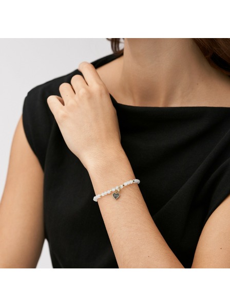 Fossil Damenarmband mit Rosenquarz Fossil JA6922710