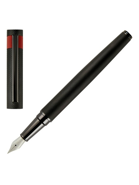 Hugo Boss HUGO BOSS Füller Loop mit feinem Diamantmuster in Schwarz HSW3672A