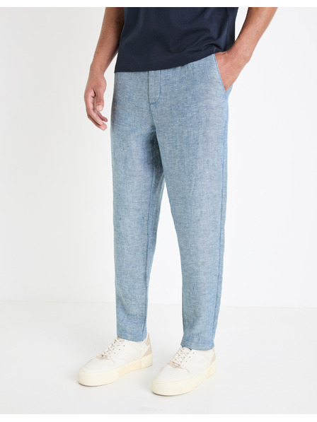 Celio Blaue Herren Leinenhosen Celio Dolinus