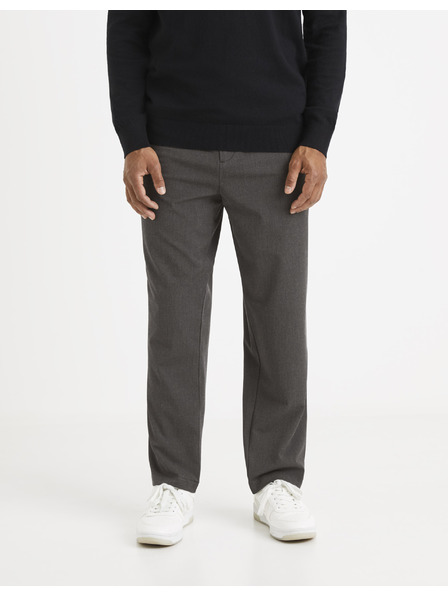 Celio Graue Herren-Cropped-Hose Celio
