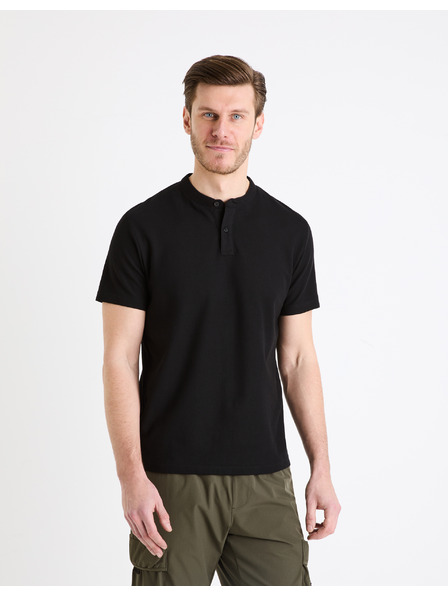 Celio Schwarzes Herren-Poloshirt Basic Celio Gesohel