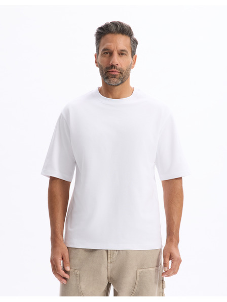 Celio Weißes Herren-T-Shirt Celio Gehem