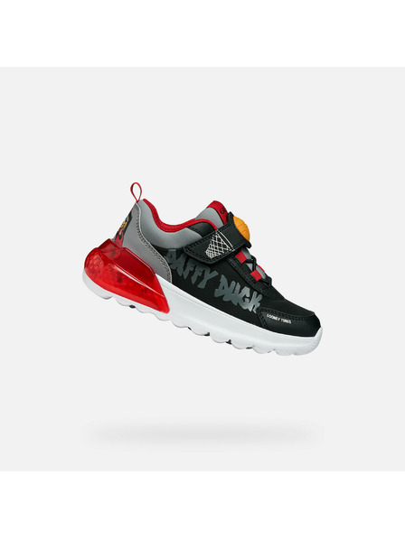 Geox Schwarze Jungen Leucht-Sneaker Geox Activart Illuminus