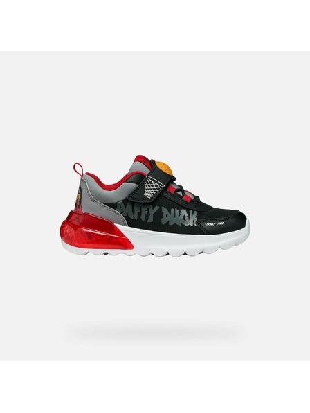 Geox Schwarze Jungen Leucht-Sneaker Geox Activart Illuminus