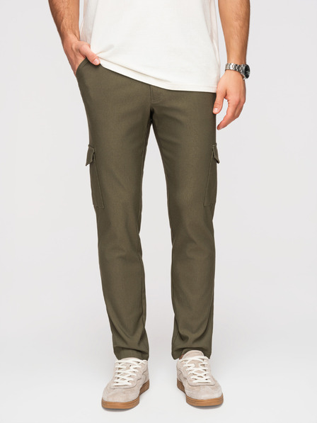 Ombre Clothing Herrenhosen REGULAR mit Cargo-Taschen - dunkeloliv-grün V1 P1515 Ombre Clothing