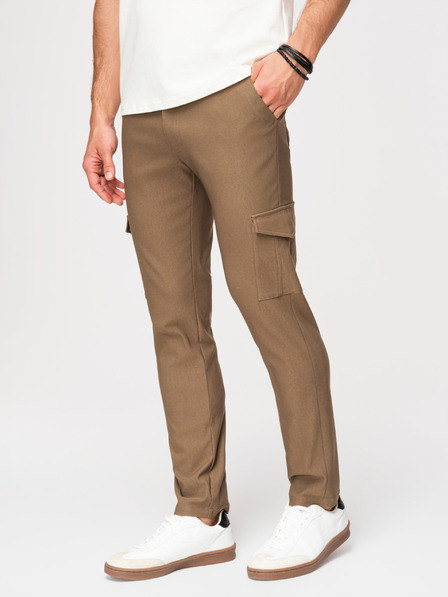 Ombre Clothing Herrenhosen REGULAR mit Cargo-Taschen - olivfarben V2 P1515 Ombre Clothing