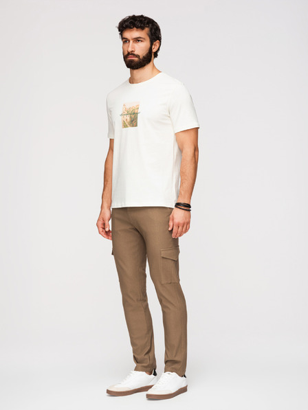 Ombre Clothing Herrenhosen REGULAR mit Cargo-Taschen - olivfarben V2 P1515 Ombre Clothing