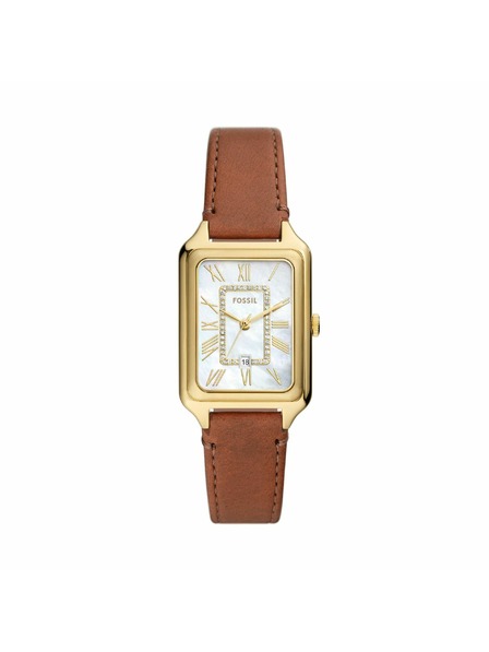 Fossil Damenarmbanduhr eckig Fossil Raquel ES5307