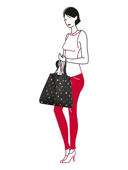Reisenthel Schwarze gepunktete Einkaufstasche Reisenthel Mini Maxi Shopper