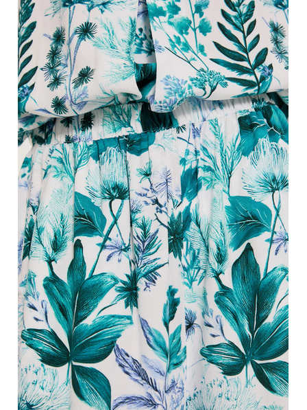 Moodo Helle geblümte Culotte-Hose