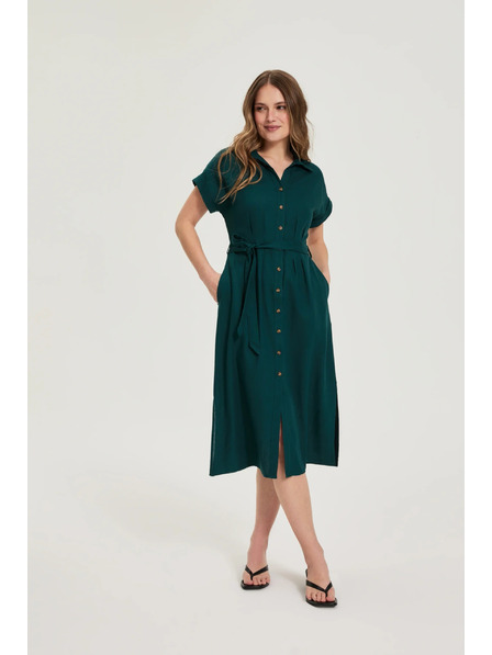 Moodo Grünes Midi-Kleid Moodo