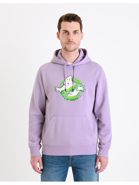 Celio Hellviolettes Herren-Sweatshirt Celio Ghostbusters