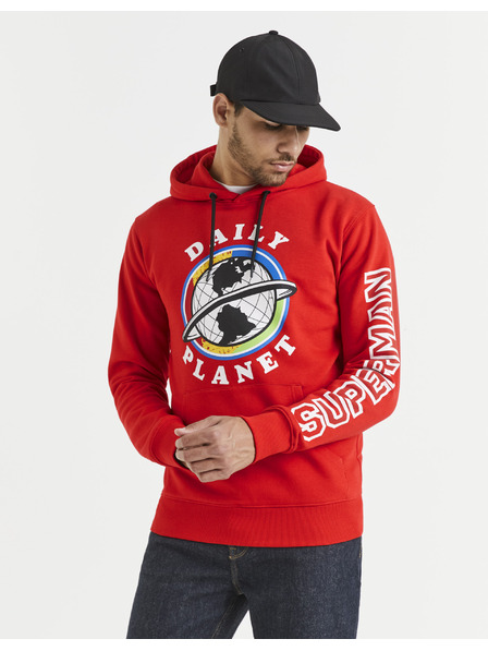 Celio Rotes Herren-Sweatshirt mit Aufdruck Celio Lvemansw