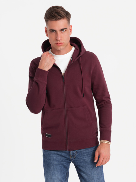 Ombre Clothing Herren Baumwoll-Sweatjacke BASIC Ombre Clothing
