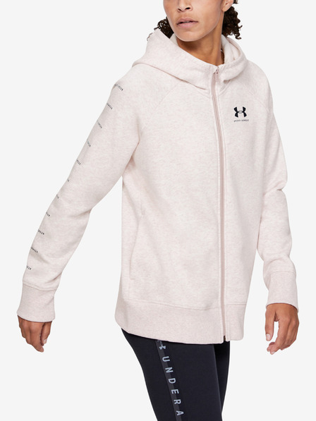 Under Armour Damen Sweatjacke Under Armour Rival Fleece Sportstyle Lc Sleeve Graphi