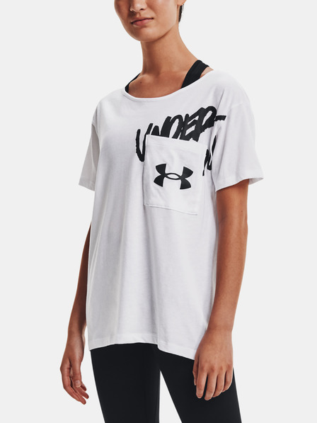 Under Armour Damen-T-Shirt Under Armour Lve Overszed Graphic WM Tee