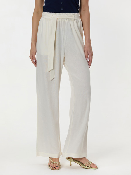 Orsay Cremefarbene weite Damenhose ORSAY