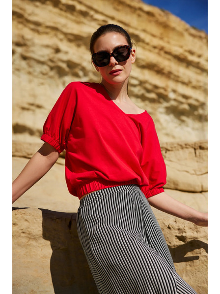 Moodo Cotton t-shirt red Moodo