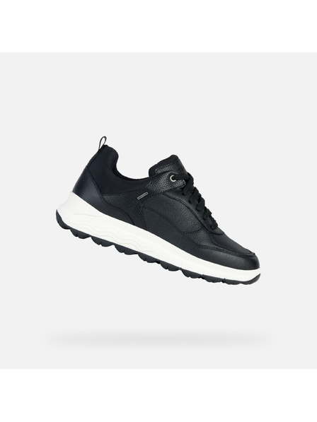 Geox Schwarz Damen Geox Spherica 4x4 b abx Turnschuhe