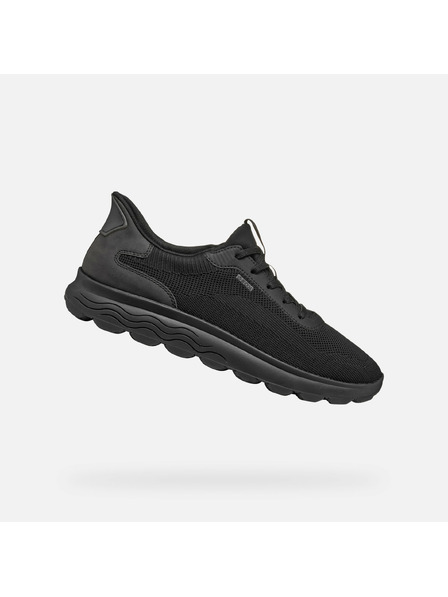 Geox Schwarze Herren-Turnschuhe Geox Spherica Plus