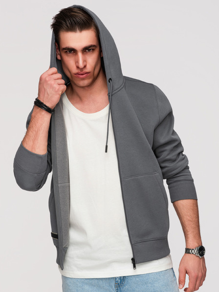 Ombre Clothing Herren Baumwoll-Sweatjacke BASIC Ombre Clothing