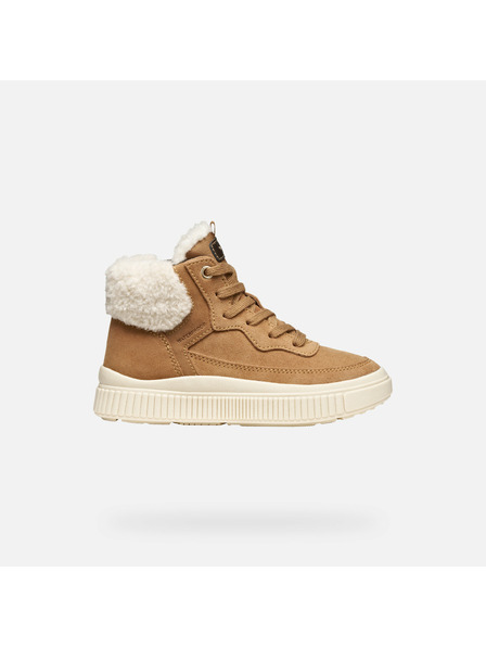 Geox Braune Mädchen-Sneaker Geox Laquinny WPF