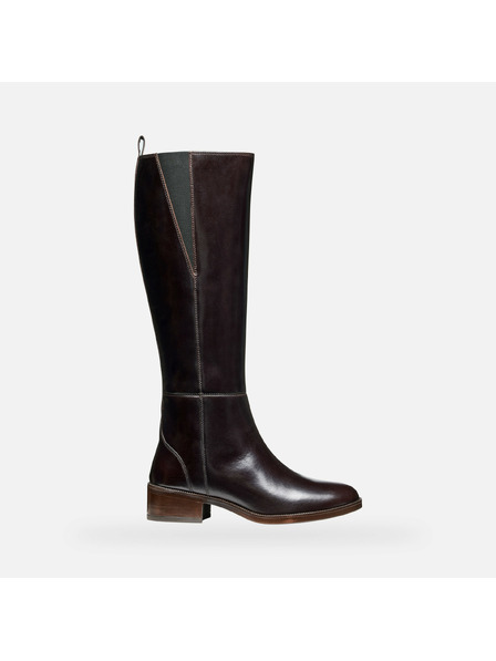 Geox Dunkelbraune Damen Stiefeletten Geox Camexia