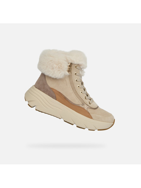 Geox Beige Damen-Stiefeletten Geox Diamanta