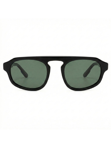 VEYREY VeyRey Pilot-Acetat-Sonnenbrille polarisiert Strugic schwarze Fassung grüne Gläser