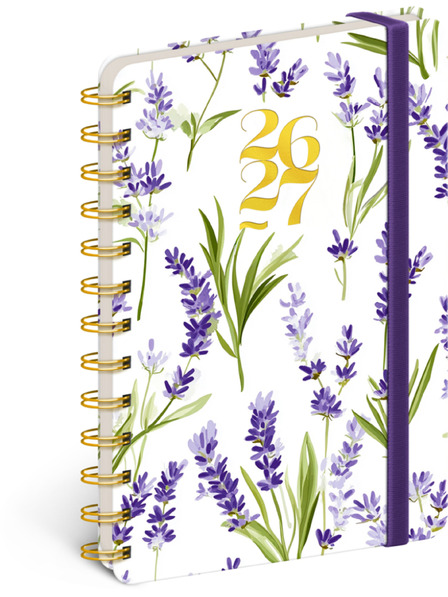 NOTIQUE NOTIQUE Spiralgebundenes 18-Monats-Tagebuch Petito – Lavendel 2026/2027, 13 x 18 cm