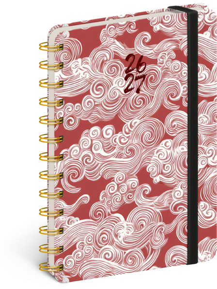 NOTIQUE NOTIQUE Spiralgebundenes 18-Monats-Tagebuch Petito – Wolken 2026/2027, 13 x 18 cm