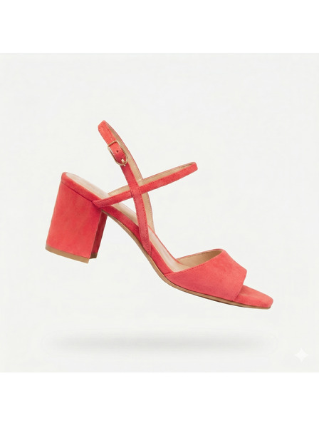Geox Rote Damen-Absatzsandalen Geox Virnilisa 65 S
