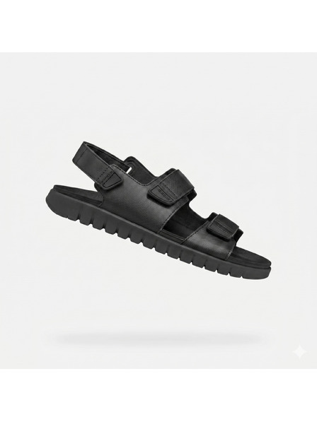 Geox Schwarze Herren-Sandalen Geox Flextride S