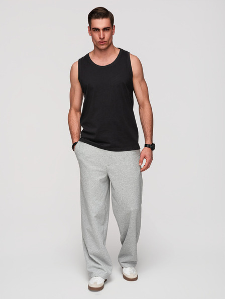 Ombre Clothing Herren-Baumwoll-Unterhemd BASIC - schwarz V3 OM-TSBT-0272 Ombre Clothing