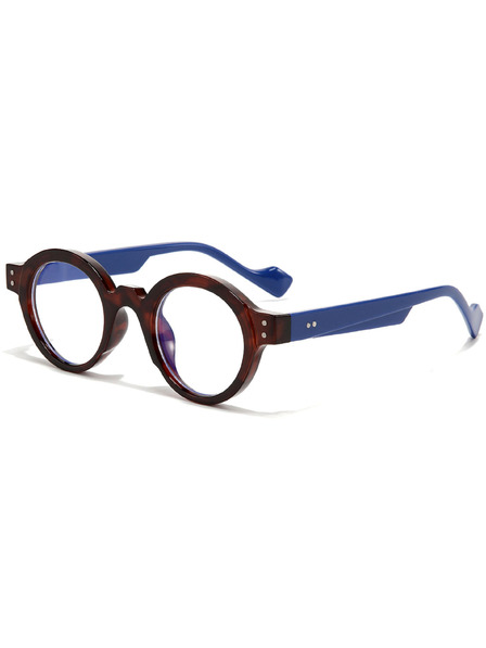 VEYREY VeyRey Katzenauge-Sonnenbrille Parpen blauer Rahmen klare Gläser