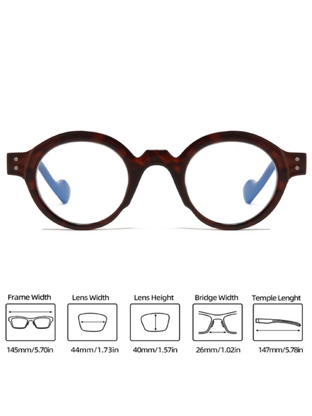 VEYREY VeyRey Katzenauge-Sonnenbrille Parpen blauer Rahmen klare Gläser