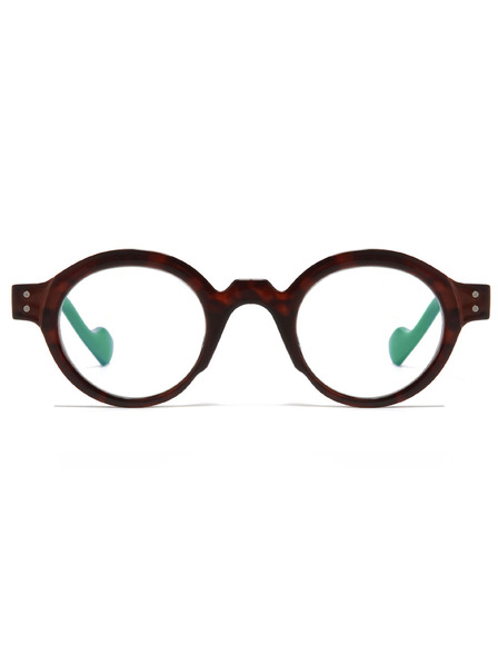 VEYREY VeyRey Katzenauge-Sonnenbrille Aumi grüner Rahmen klare Gläser