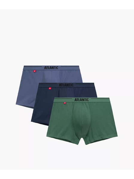 Atlantic 3er Pack Boxershorts grün und blau