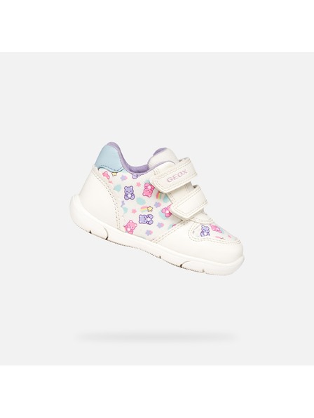 Geox Weiße Mädchen-Sneaker Geox Zapito
