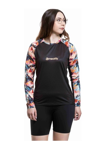 Meatfly Meatfly Damen-Radtrikot Leah Color Mountains / Black