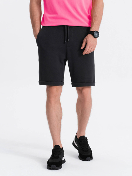 Ombre Clothing Schwarze Herrenshorts Ombre Kleidung