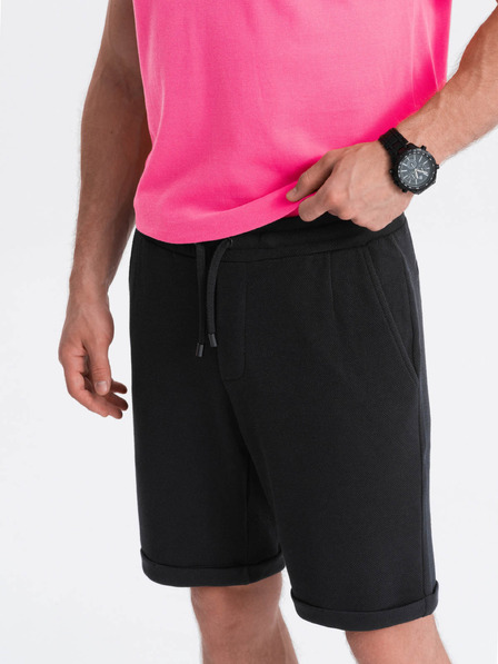 Ombre Clothing Schwarze Herrenshorts Ombre Kleidung
