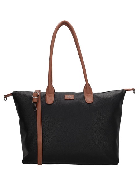 Charm London Schultertasche Charm London Buckingham 23816 Black Cognac