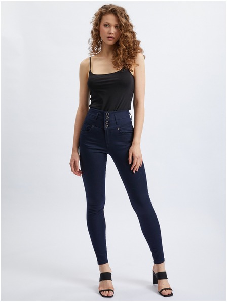 Orsay Dunkelblaue Skinny-Fit-Hose für Damen ORSAY