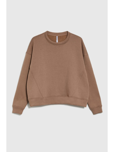 Moodo Oversize Sweatjacke beige Moodo