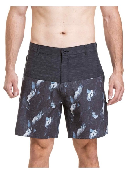 Meatfly Meatfly Herren-Badeshorts Empire Boardwalks Deep Lake / Black