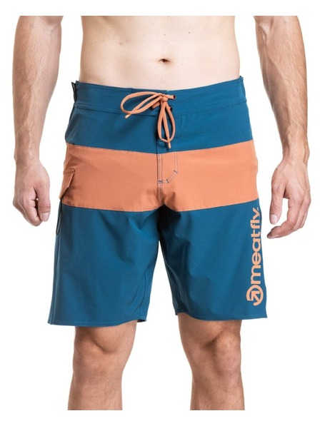 Meatfly Meatfly Herren-Badeshorts Mitch Boardshorts 21" Super Teal / Sienna