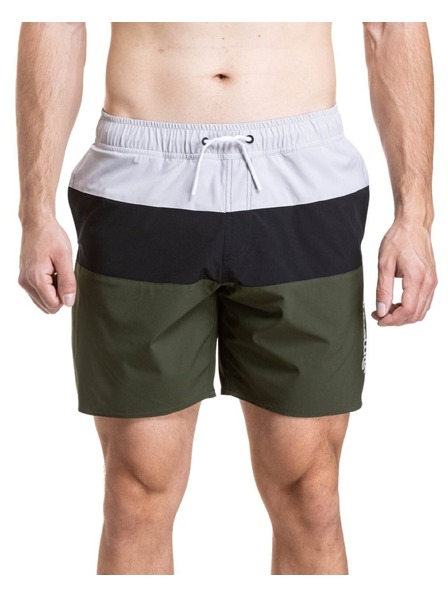 Meatfly Meatfly Herren-Badeshorts Keith Boardshorts 17" Olive / Black / Quiet Gray