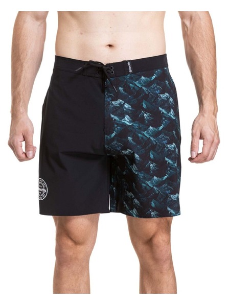Meatfly Meatfly Herren-Badeshorts Ernie Boardshorts 19" Green Mountains / Quiet Gray