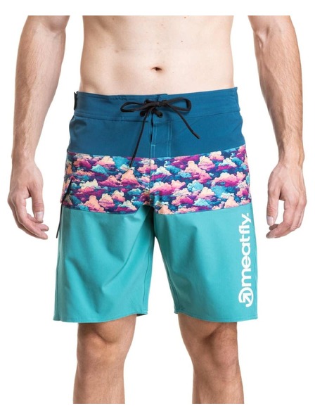 Meatfly Meatfly Herren-Badeshorts Mitch Boardshorts 21" Clouds